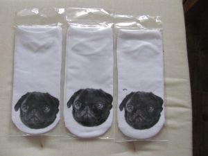 Ponožky  s motivem psa mops 101