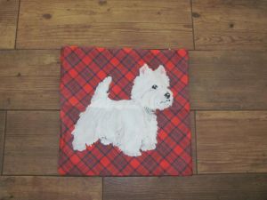 Pillow cover westie dog