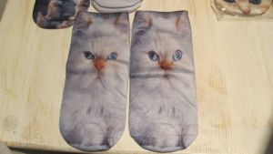 Ponožk motiv kočka 21