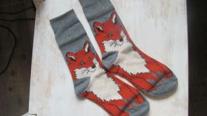 Ponožky motiv liška 34
